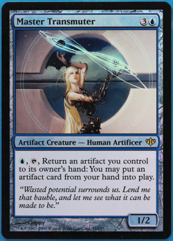 Master Transmuter FOIL Conflux NM Artifact Blue Rare CARD (507990) ABUGames - Image 1