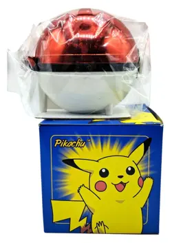 Vintage Sealed Pokemon Pikachu 23K Gold-Plated Trading Card With Red Pokeball Di - Image 1