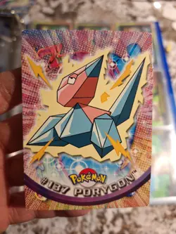 1999 Pokemon Topps Porygon #137 Blue Logo TV Animation Edition Vintage Card - Image 1