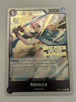 Rebecca (Judge Pack Vol. 6) OP04-092 One Piece Promotion Cards Foil - Image 1