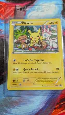Pokemon Pikachu XY95 Promo Holo Basic 60 HP English TCG Card - Image 1