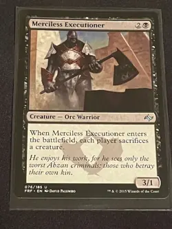 Merciless Executioner 76/185 Fate Reforged Magic the Gathering Card - Image 1