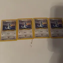 Pokemon Dratini Base Set Unlimited 26/102 Near Mint Rare Card! - Image 1