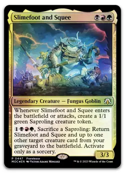 Slimefoot and Squee #447 (Foil) (NM) Prerelease Cards PRE Magic MTG - Image 1