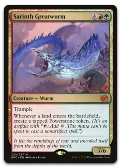 Sarinth Greatwurm #220 (NM) Brothers' War BRO Magic MTG - Image 1