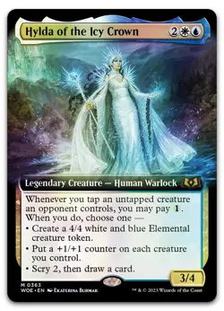 Hylda of the Icy Crown (Extended Art) #363 (Foil) NM Wilds of Eldraine Magic MTG - Image 1