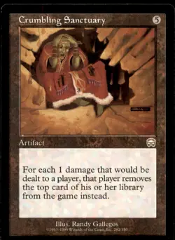 MTG Crumbling Sanctuary LP Light Play Mercadian Masques [4598] - Image 1