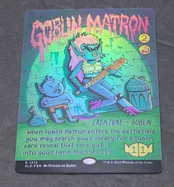 Goblin Matron - Rainbow Foil Extended Art Secret Lair MTG - Image 2