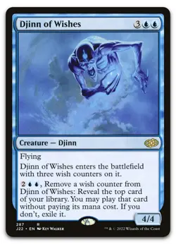 Djinn of Wishes #287 (NM) Jumpstart 2022 J22 Magic MTG - Image 1