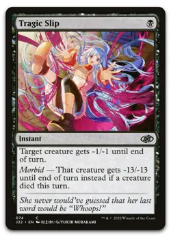 Tragic Slip (74) #74 (NM) Jumpstart 2022 J22 Magic MTG - Image 1