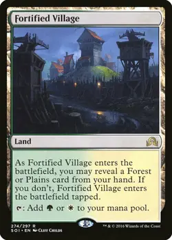 1x Fortified Village - NM English MTG - Shadows Over Innistrad - Image 1