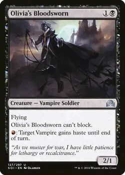 1x Olivia's Bloodsworn - NM English MTG - Shadows Over Innistrad - Image 1