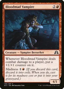 1x Bloodmad Vampire - NM English MTG - Shadows Over Innistrad - Image 1