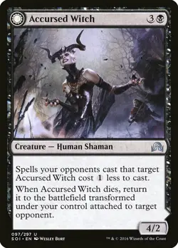1x Accursed Witch // Infectious Curse - NM English MTG - Shadows Over Innistrad - Image 1