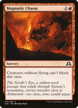 1x Magmatic Chasm - NM English MTG - Shadows Over Innistrad - Image 1