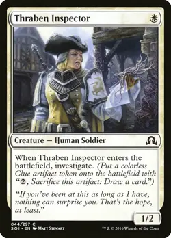 1x Thraben Inspector - NM English MTG - Shadows Over Innistrad - Image 1