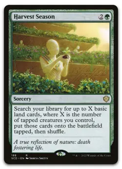 Harvest Season #188 (NM) Starter Commander SCD Magic MTG - Image 1