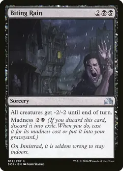 1x Biting Rain - NM English MTG - Shadows Over Innistrad - Image 1