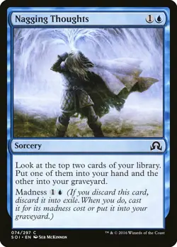 1x Nagging Thoughts - NM English MTG - Shadows Over Innistrad - Image 1