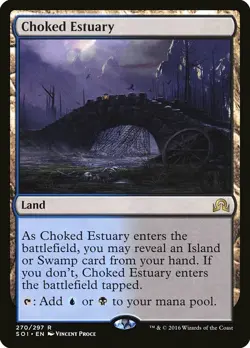 1x Choked Estuary - NM English MTG - Shadows Over Innistrad - Image 1