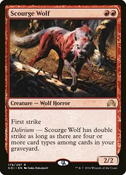 1x Scourge Wolf - NM English MTG - Shadows Over Innistrad - Image 1