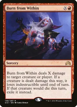 1x Burn from Within - NM English MTG - Shadows Over Innistrad - Image 1
