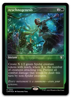 Arachnogenesis (Foil Etched) #553 (NM) Commander Masters CMM Magic MTG - Image 1