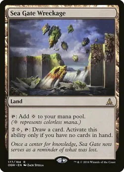 1x Sea Gate Wreckage - NM English MTG - Oath of the Gatewatch - Image 1