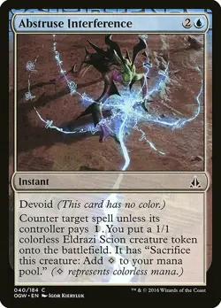 1x Abstruse Interference - NM English MTG - Oath of the Gatewatch - Image 1
