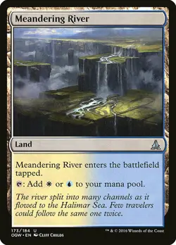 1x Meandering River - NM English MTG - Oath of the Gatewatch - Image 1