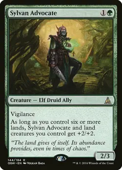 1x Sylvan Advocate - NM English MTG - Oath of the Gatewatch - Image 1