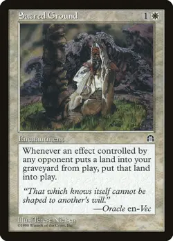 Stronghold Sacred Ground MTG Magic the Gathering NM - Image 1