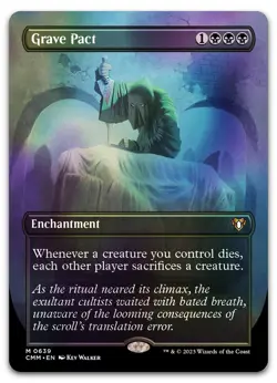 Grave Pact (Borderless) #639 (Foil) (NM) Commander Masters CMM Magic MTG - Image 1