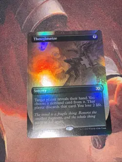 Thoughtseize X1 Mtg Double Masters 2020 Nm Foil Borderless - Image 1