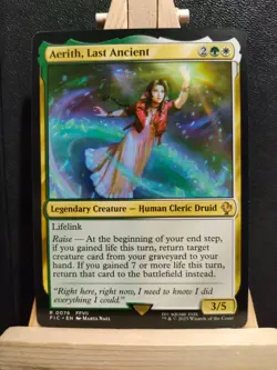 Aerith, Last Ancient - Final Fantasy Commander - Rare - NM (see pics) MTG - Image 1