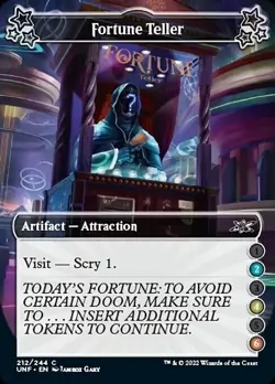 MTG Unfinity Attraction C Fortune Teller 2-4-6 #212b PLAYSET 4x x4 - Image 1