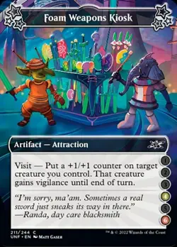 MTG Unfinity Attraction C Foam Weapons Kiosk 4-6 #211c PLAYSET 4x x4 - Image 1