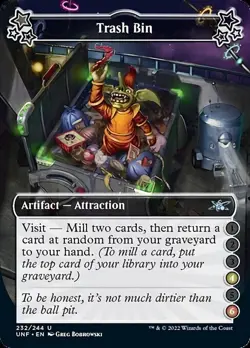 MTG Unfinity Attraction U Trash Bin 4-6 #232c PLAYSET 4x x4 - Image 1