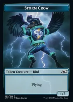 MTG Unfinity Token Storm Crow #005 - Image 1