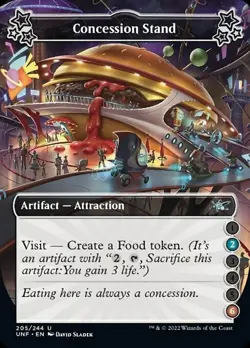 MTG Unfinity Attraction U Concession Stand 2-6 #205a PLAYSET 4x x4 - Image 1