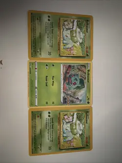 Pokemon Bulbasaur Lot of 3 Near Mint condition. 2 (44/102) + 1 (001/078)! - Image 1