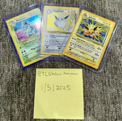 WOTC Jungle Holo Lot - Nidoqueen, Wigglytuff, Jolteon | Vintage Pokemon TCG - Image 1