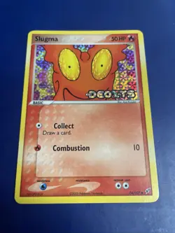 Slugma 74/107 Ex Deoxys Reverse Holo Stamped Foil Pokemon Card NM - Image 1