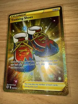 Pokemon TCG Trekking Shoes - 215/189 Astral Radiance Gold Trainer Secret Rare - Image 3
