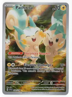 Pachirisu 208/198 Pokemon TCG Scarlet & Violet Illustration Rare NM - Image 1