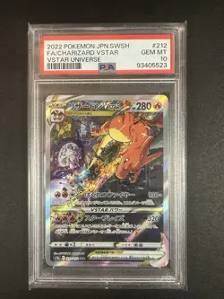 2022 Pokemon Japanese Sword & Shield Vstar Universe #212 Charizard Vstar PSA 10 - Image 1