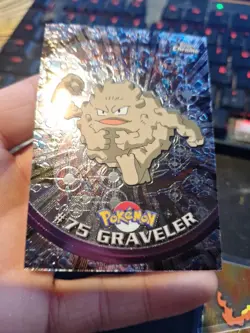 Graveler #75 Pokemon Topps Chrome Holo Foil TV Animation Series NM - Image 3