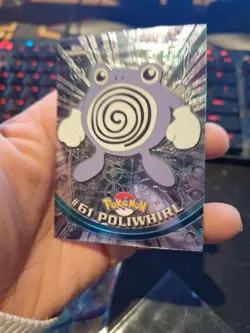 Poliwhirl #61 Pokemon Topps Chrome Holo Foil NM Vintage - Image 3
