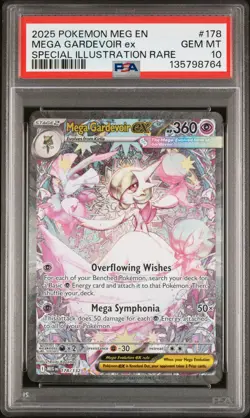 2025 POKEMON MEG EN-MEGA EVOLUTION #178 MEGA GARDEVOIR EX PSA 10 - Image 1