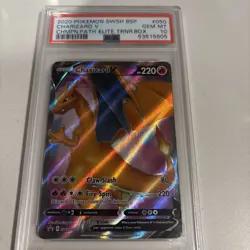 2020 Pokemon SWSH Champions Path Charizard V #50 PSA 10 - Image 2